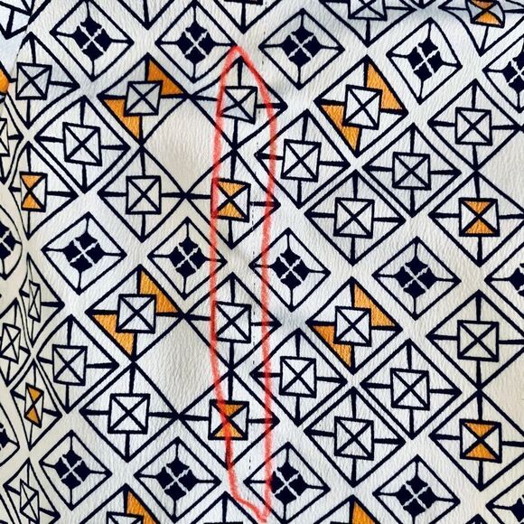 H&M Geometric Print High Waist Circle Skirt Size 2 - Picture 13 of 14